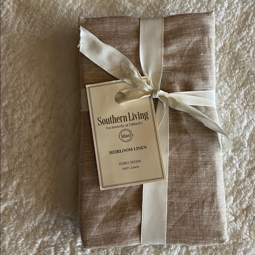 Southern Living Heirloom Linen Euro Sham - Natural